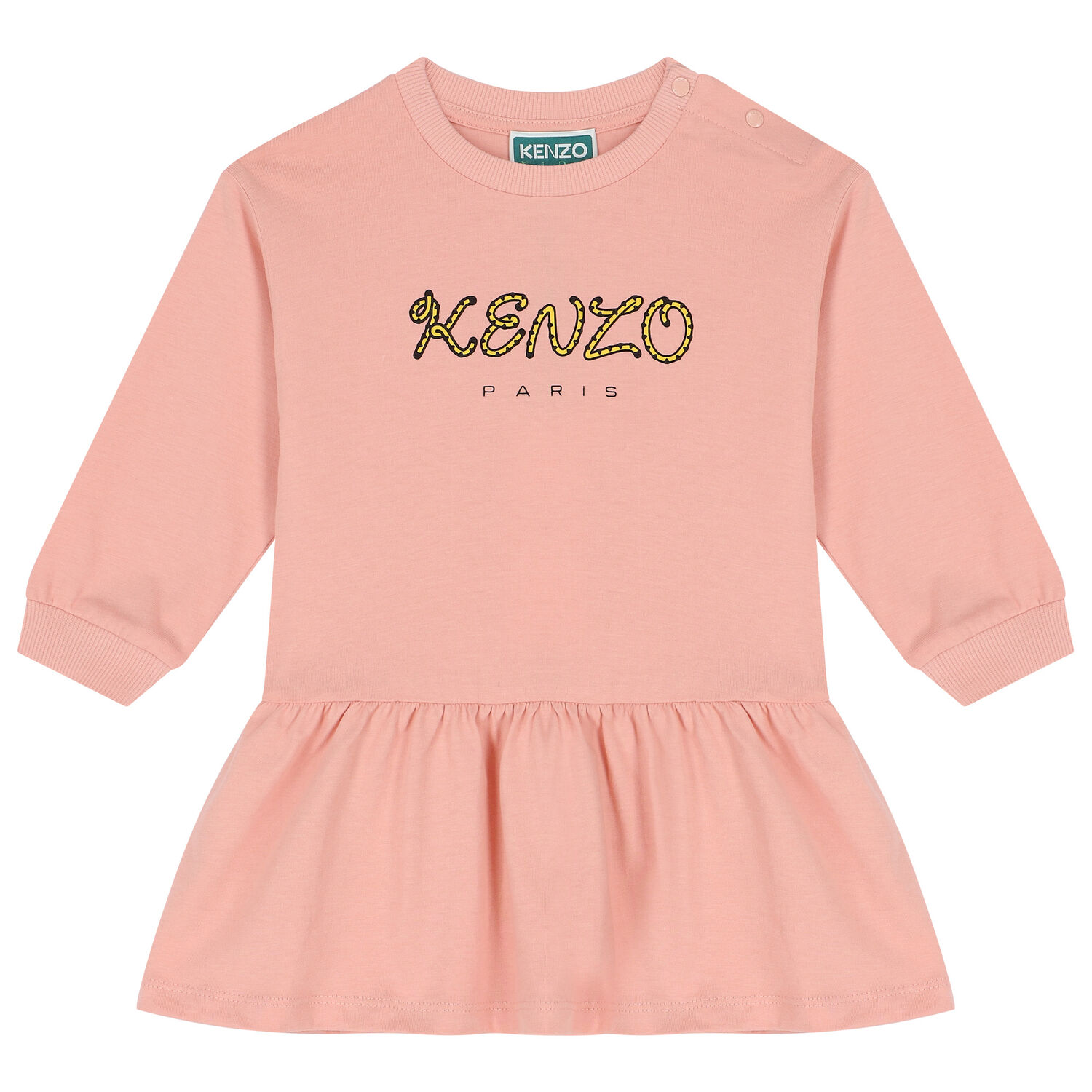 Younger Girls Pink Logo Dress, 2, hi-res image number null